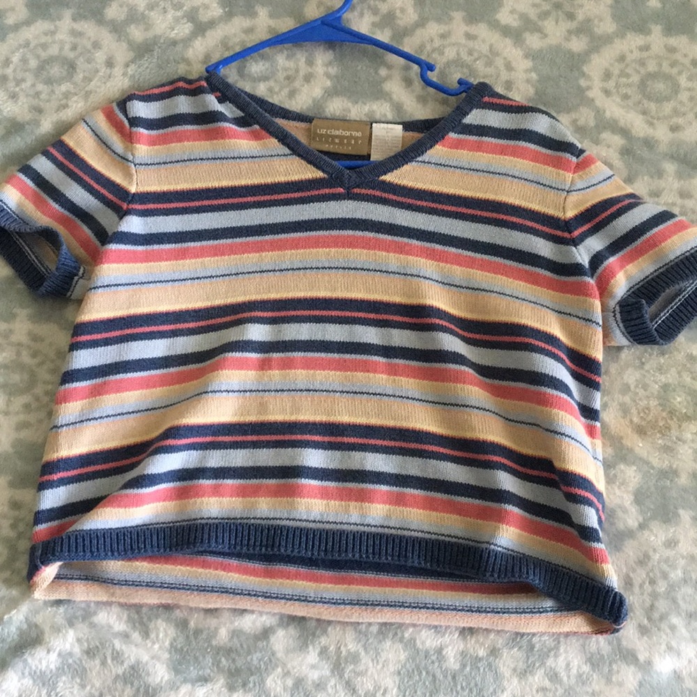 Colorful striped top